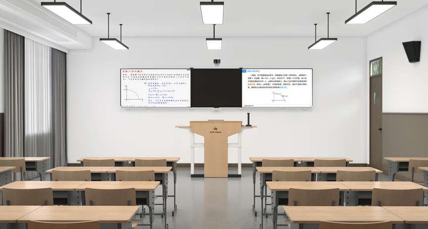 以微讲师智能讲台为核⼼，搭建先进的智慧教室·